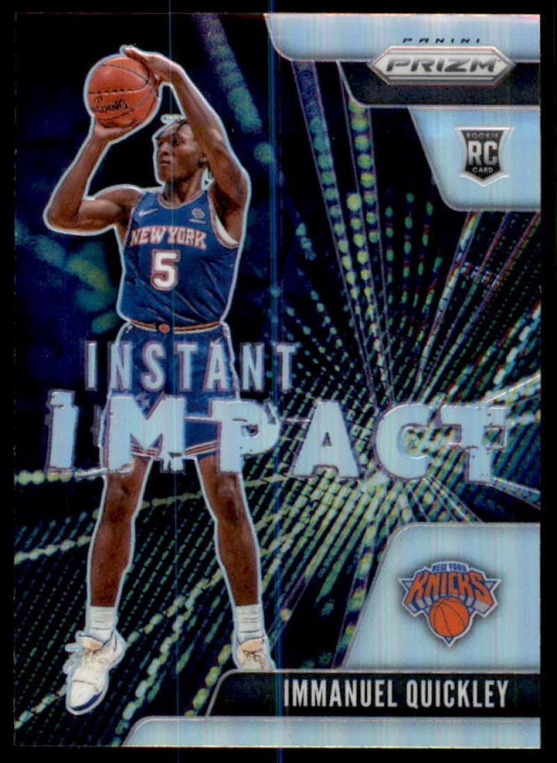 Immanuel Quickley Rookie 2020-21 Panini Prizm Instant Impact Prizms Silver #20  Image 1