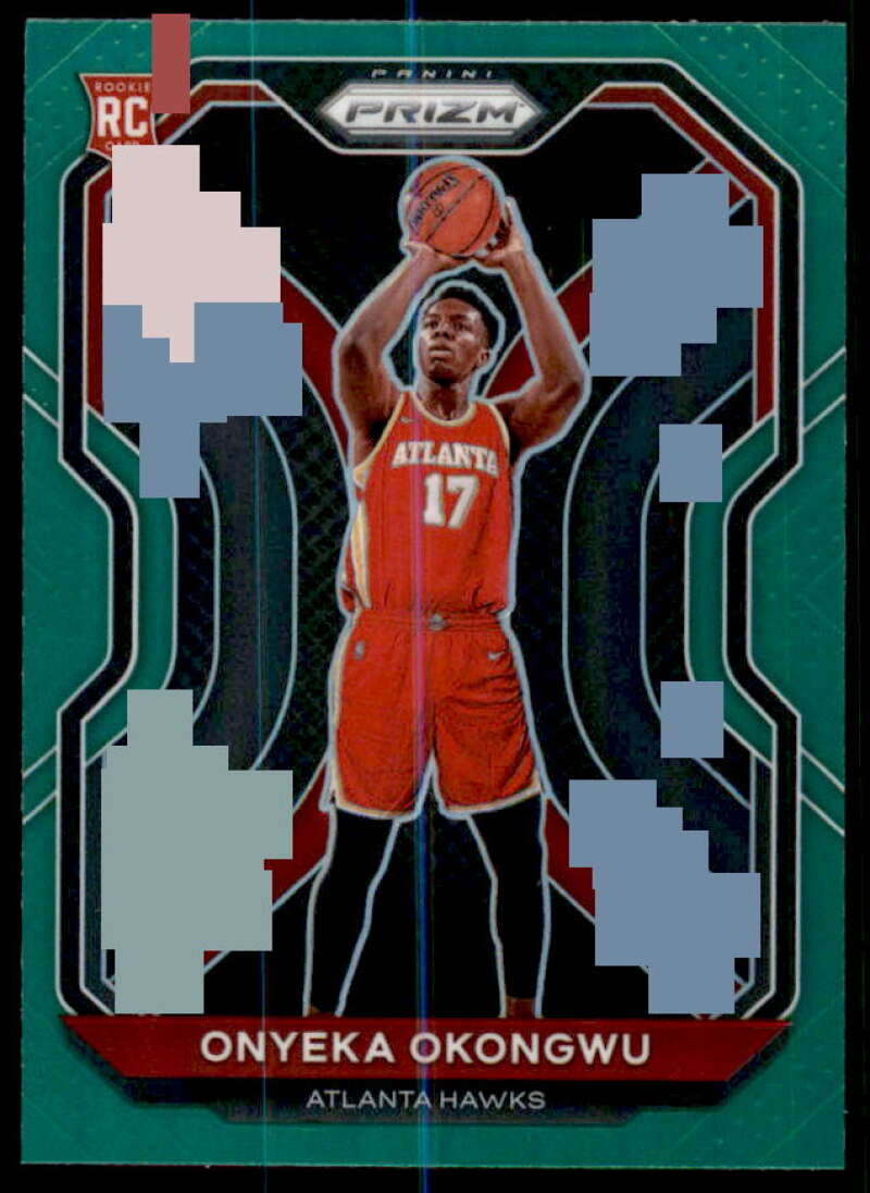 Onyeka Okongwu Rookie Card 2020-21 Panini Prizm Prizms Green #260  Image 1