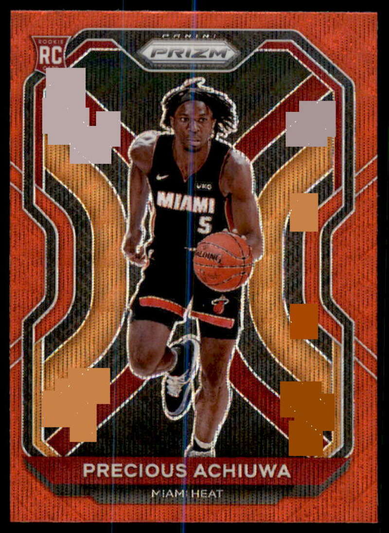 Precious Achiuwa Rookie Card 2020-21 Panini Prizm Prizms Ruby Wave #294  Image 1