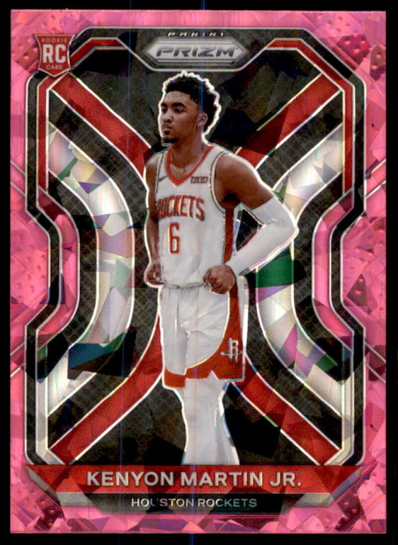 Kenyon Martin Jr. Rookie Card 2020-21 Panini Prizm Prizms Pink Ice #265  Image 1