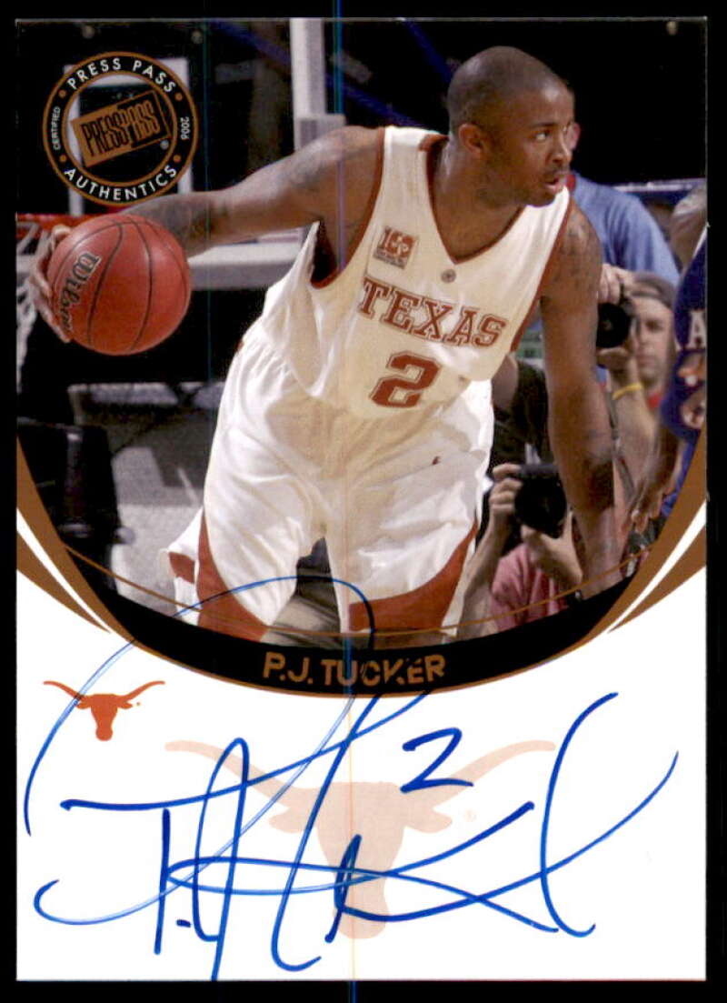 P.J. Tucker Rookie Card 2006 Press Pass Autographs #89  Image 1