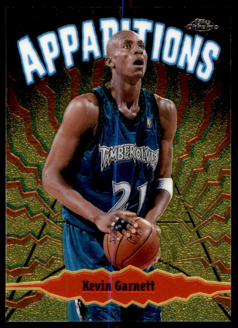 Kevin Garnett Card 1998-99 Topps Chrome Apparitions #A12  Image 1