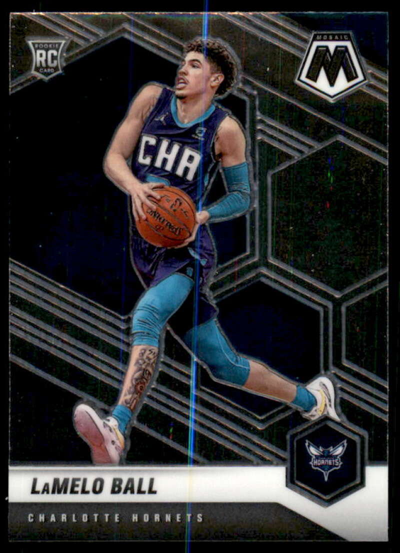 LaMelo Ball RC Rookie Card 2020-21 Panini Mosaic #202  Image 1