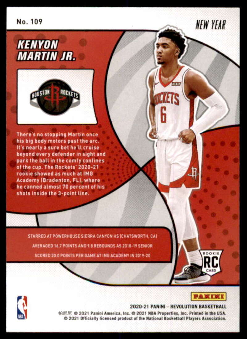 Kenyon Martin Jr. Rookie 2020-21 Panini Revolution Chinese New Year #109  Image 2