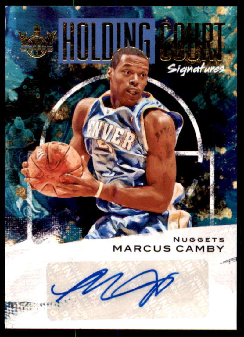 Marcus Camby Card 2020-21 Court Kings Holding Court Signartures #36  Image 1