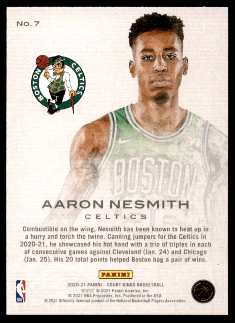 Aaron Nesmith Card 2020-21 Court Kings Works in Progress #7  Image 2