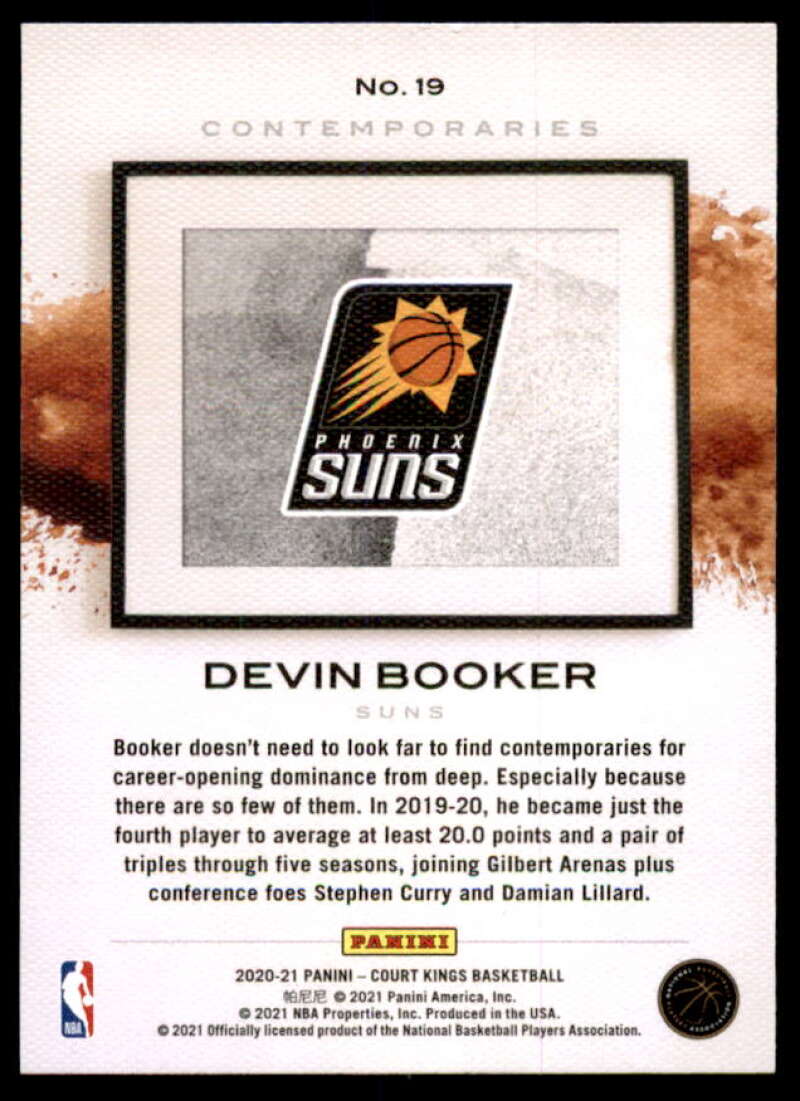 Devin Booker Card 2020-21 Court Kings Contemporaries #19  Image 2