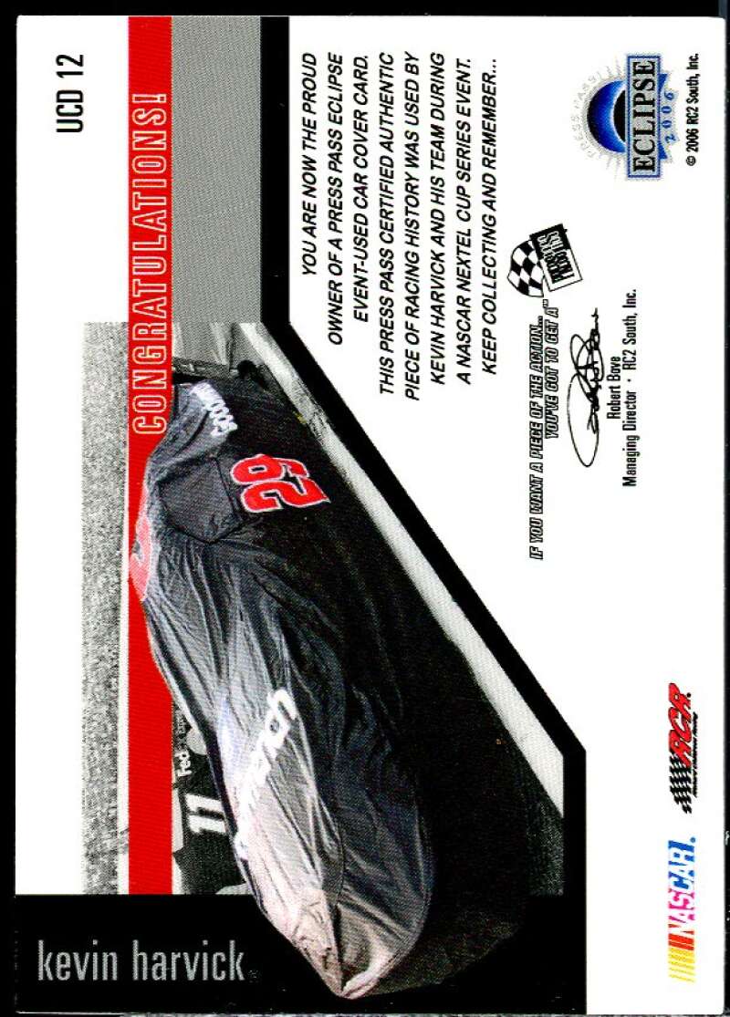 Kevin Harvick Card 2006 Press Pass Eclipse Under Cover Drivers Silver #UCD12  Image 2