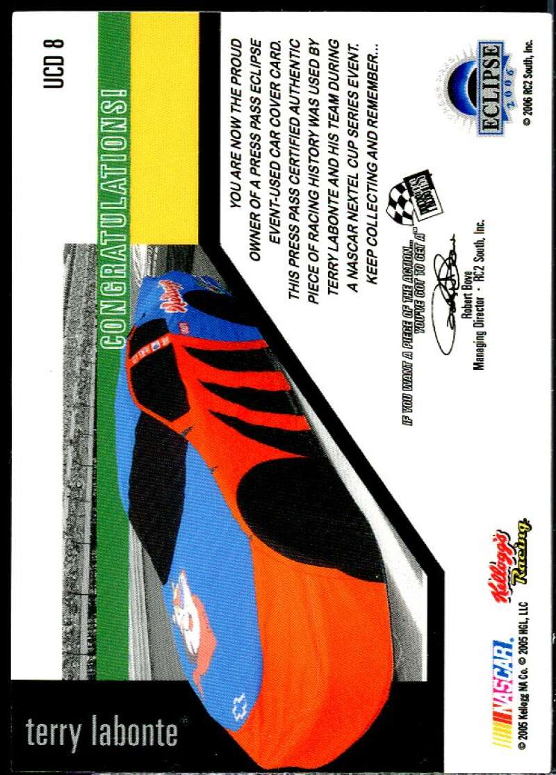 Terry Labonte Card 2006 Press Pass Eclipse Under Cover Drivers Silver #UCD8  Image 2