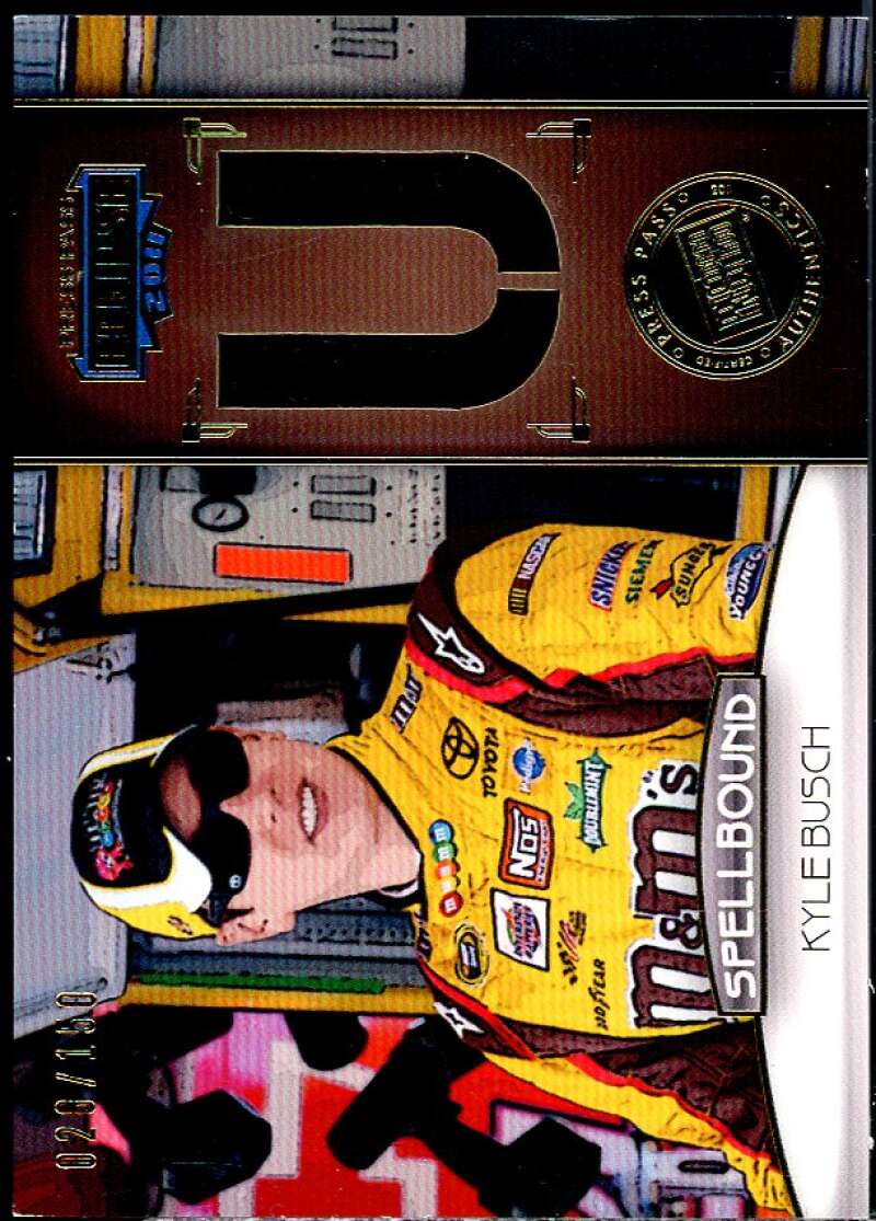 Kyle Busch U Card 2011 Press Pass Eclipse Spellbound Swatches #SBKB2  Image 1