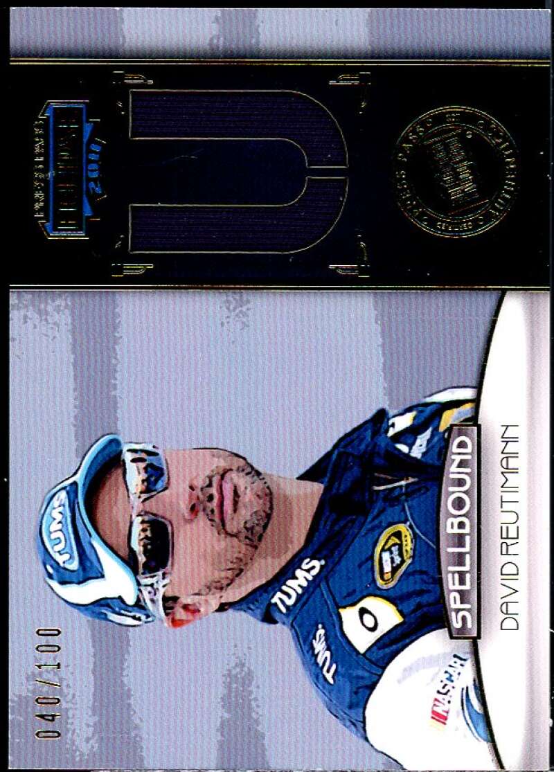 David Reutimann Card 2011 Press Pass Eclipse Spellbound Swatches #SBDR3  Image 1