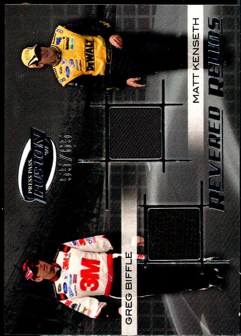 Greg Biffle/Matt Kenseth 2009 Press Pass Fusion Revered Relics Silver #RRGBMK  Image 1