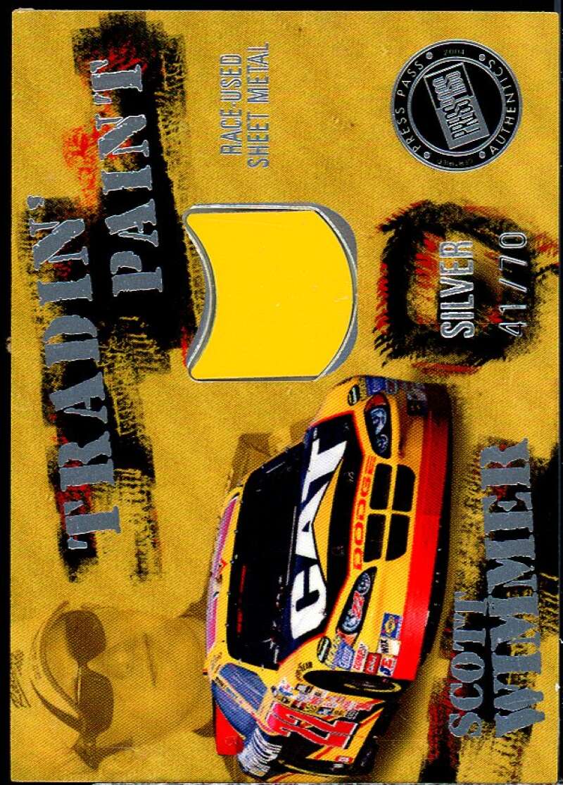 Scott Wimmer Card 2004 VIP Tradin' Paint Silver #TPD15  Image 1