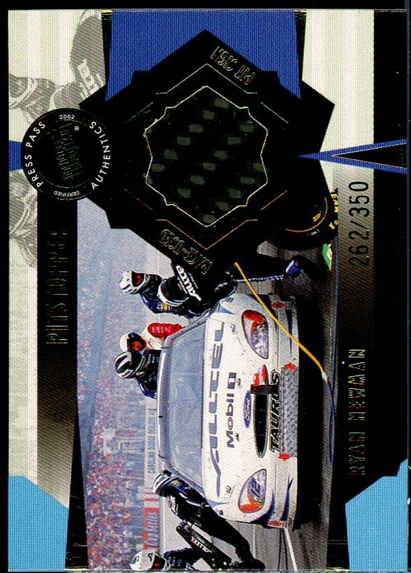 Ryan Newman's Car Card 2002 Press Pass Trackside Pit Stoppers Cars #PSC6  Image 1