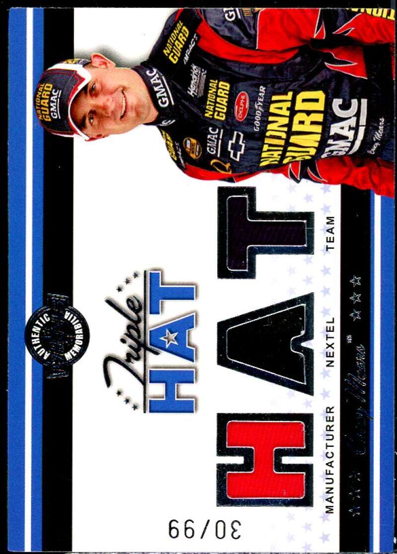 Casey Mears Card 2007 Wheels American Thunder Triple Hat #TH18  Image 1