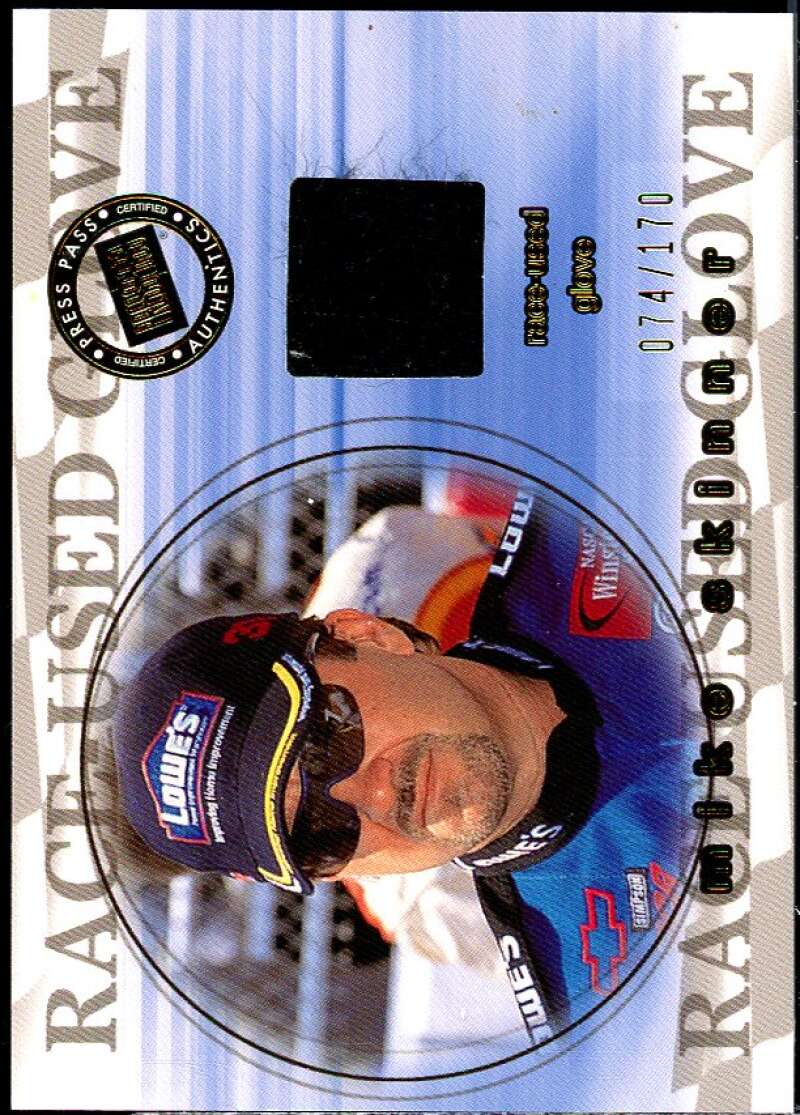 Mike Skinner Card 2001 Press Pass Stealth Race Used Glove Drivers #RGD12  Image 1