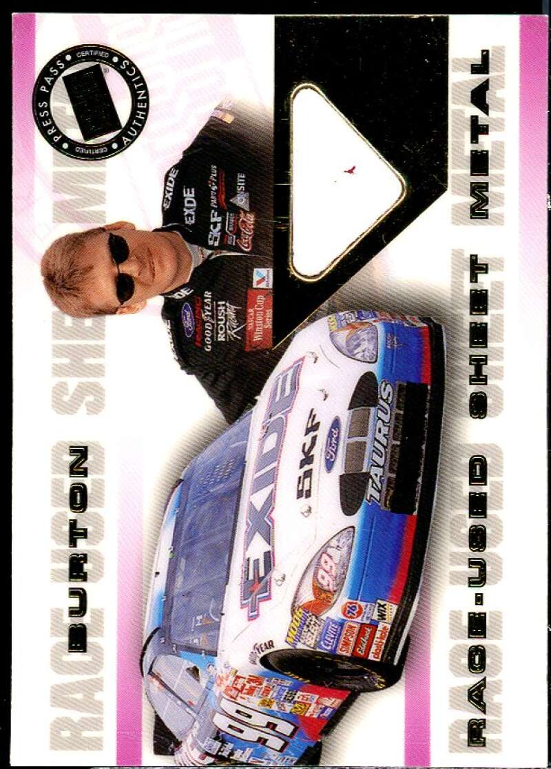 Jeff Burton Card 2000 VIP Sheet Metal #SM2  Image 1