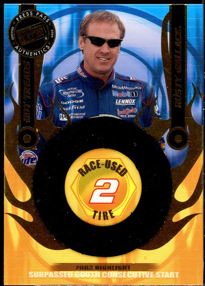 Rusty Wallace Card 2004 Press Pass Hot Treads #HTR13  Image 1