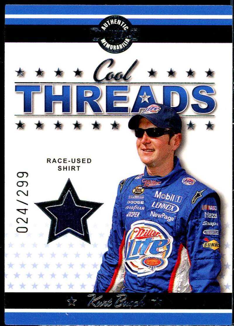 Kurt Busch Card 2007 Wheels American Thunder Cool Threads #CT12  Image 1