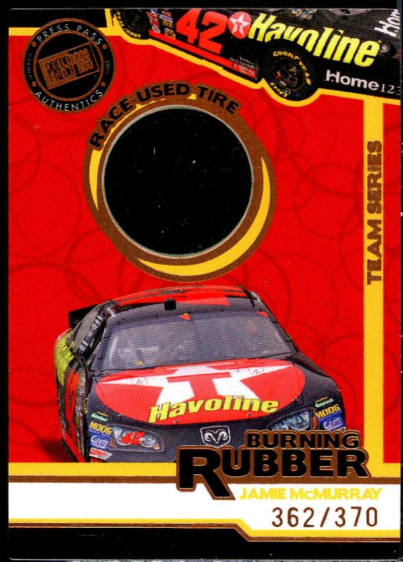 Jamie McMurray Card 2006 Press Pass Burning Rubber Cars #BRT14  Image 1