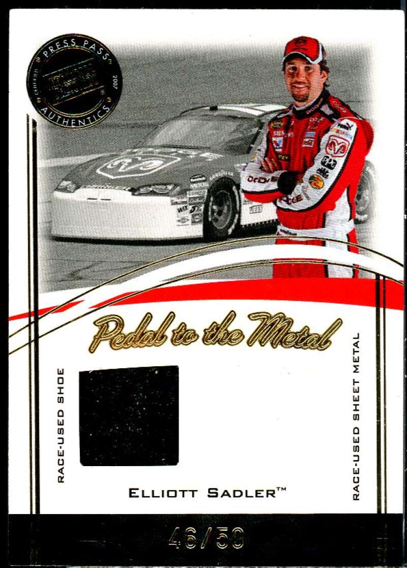 Elliott Sadler Card 2007 VIP Pedal To The Metal #PM2  Image 1