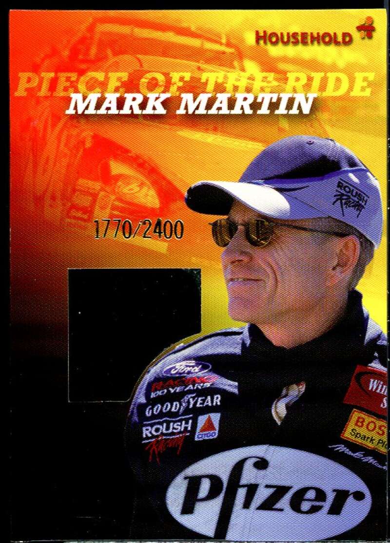 Piece Of The Ride Mark Martin Card 2001 Super Shots Sports #TC-MM  Image 1