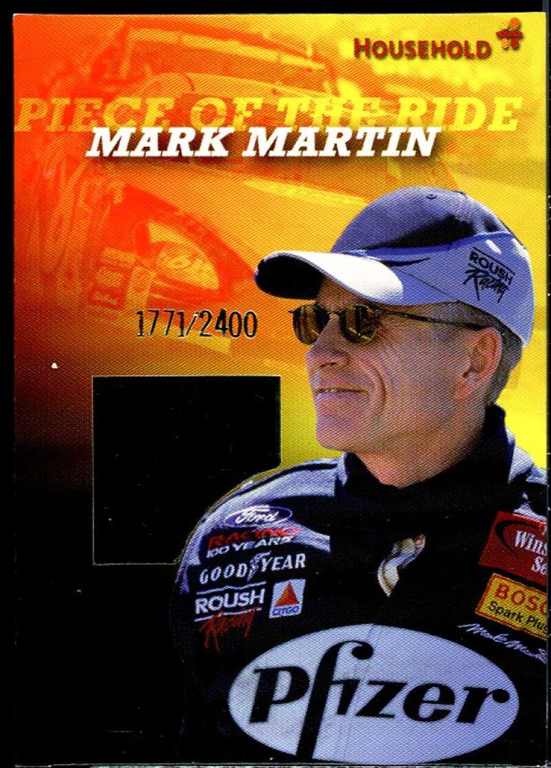 Piece Of The Ride Mark Martin Card 2001 Super Shots Sports #TC-MM  Image 1