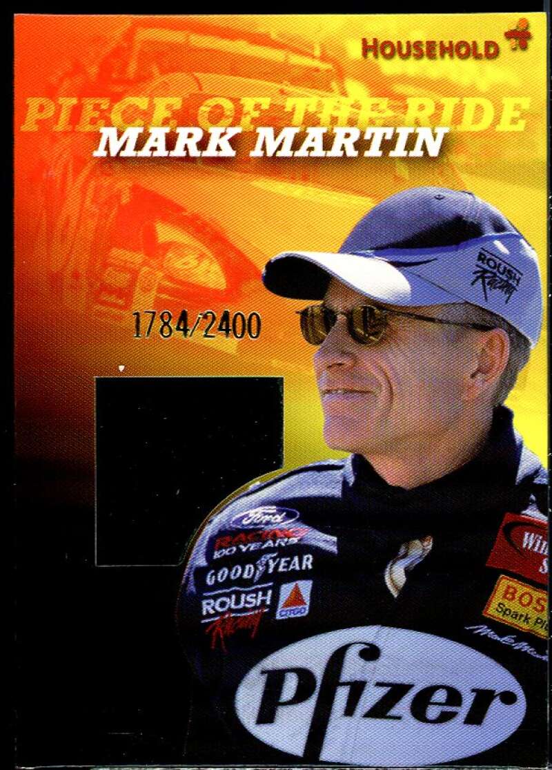 Piece Of The Ride Mark Martin Card 2001 Super Shots Sports #TC-MM  Image 1