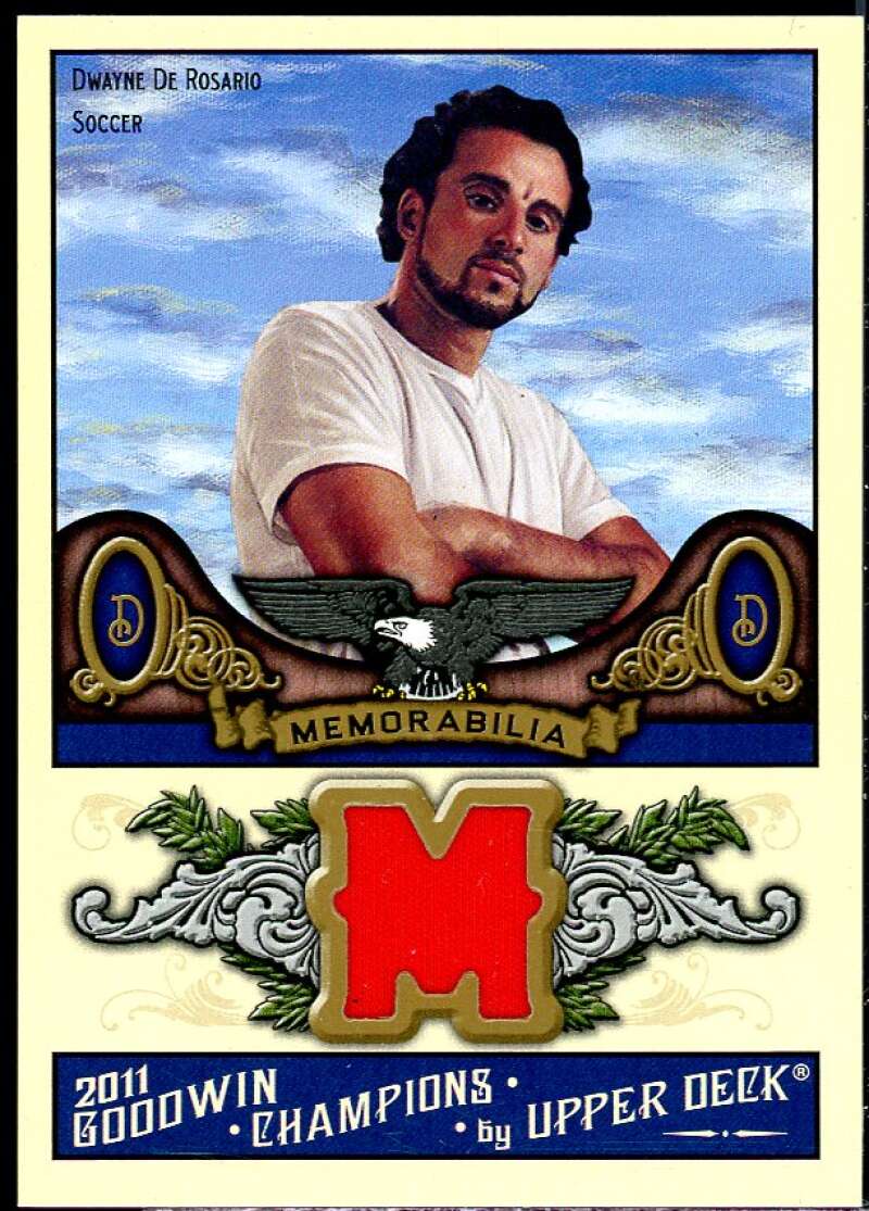 DeWayne DeRosario Card 2011 Upper Deck Goodwin Champions Memorabilia #DD  Image 1