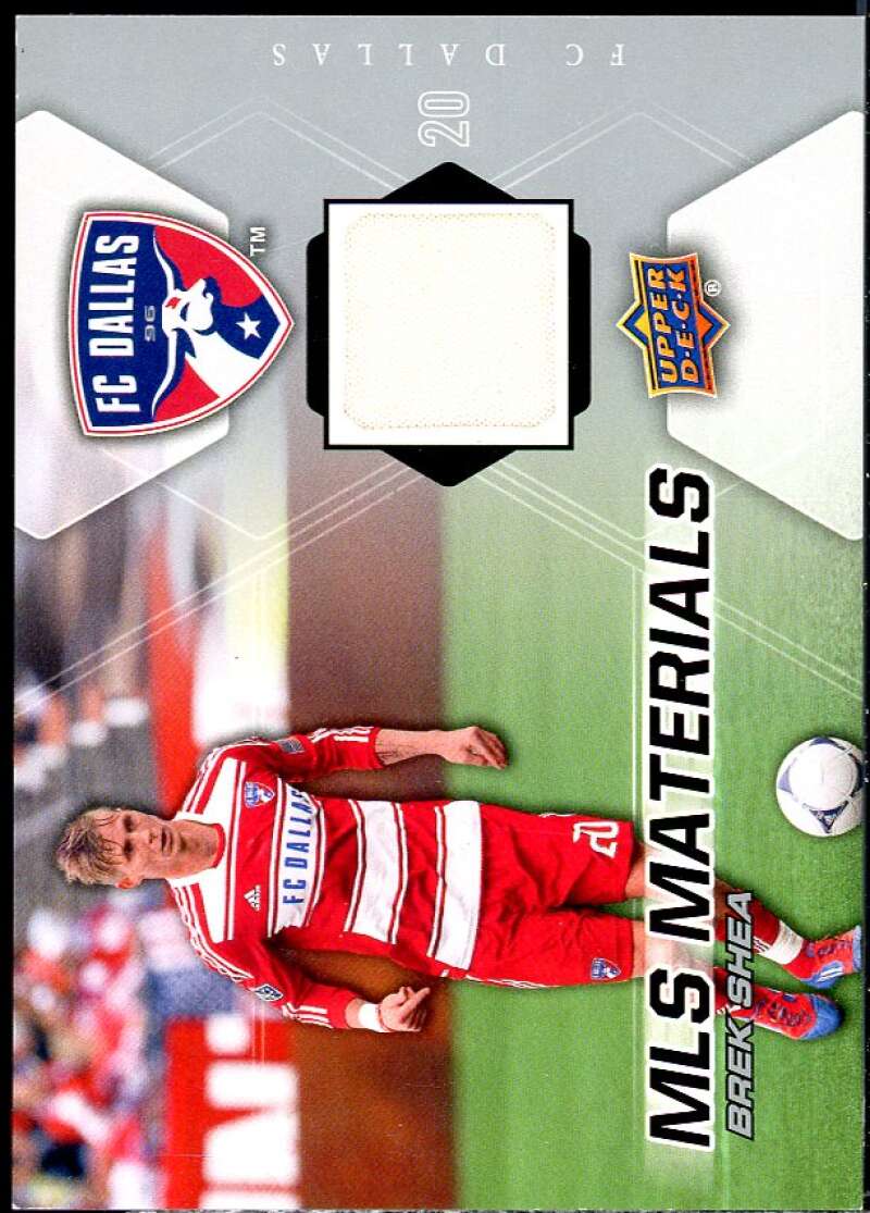 Brek Shea Card 2012 Upper Deck MLS Materials #BS  Image 1