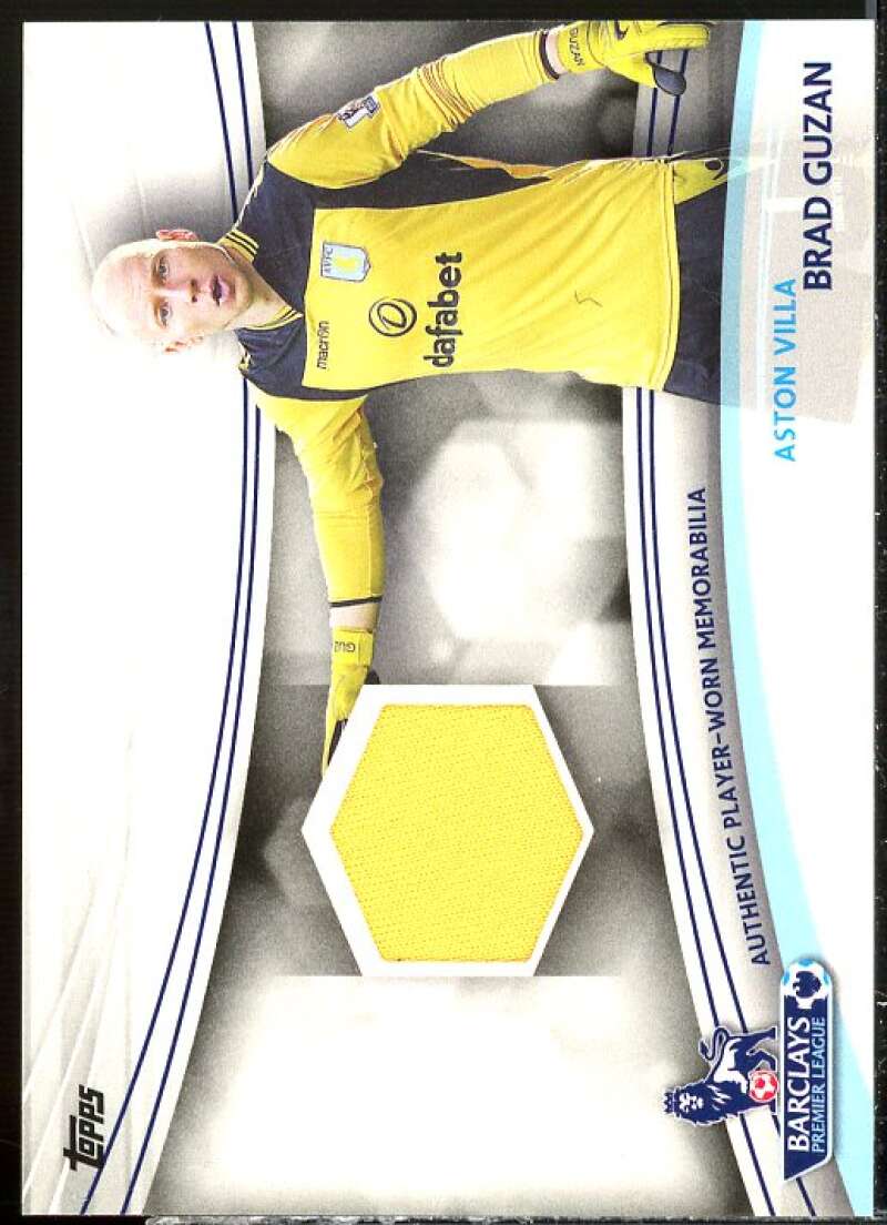 Brad Guzan Card 2013-14 Topps English Premier League Gold Relics #JRBG  Image 1