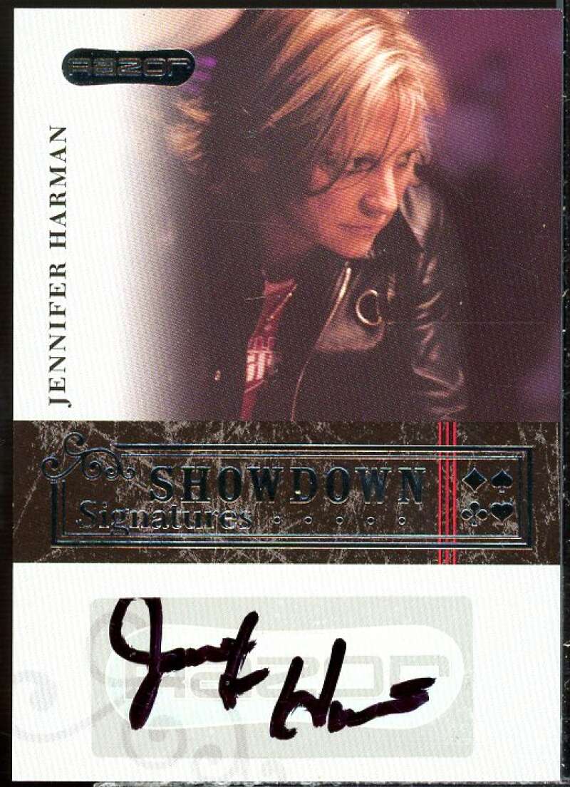 Jennifer Harman Card 2006 Razor Poker Showdown Signatures #A19  Image 1