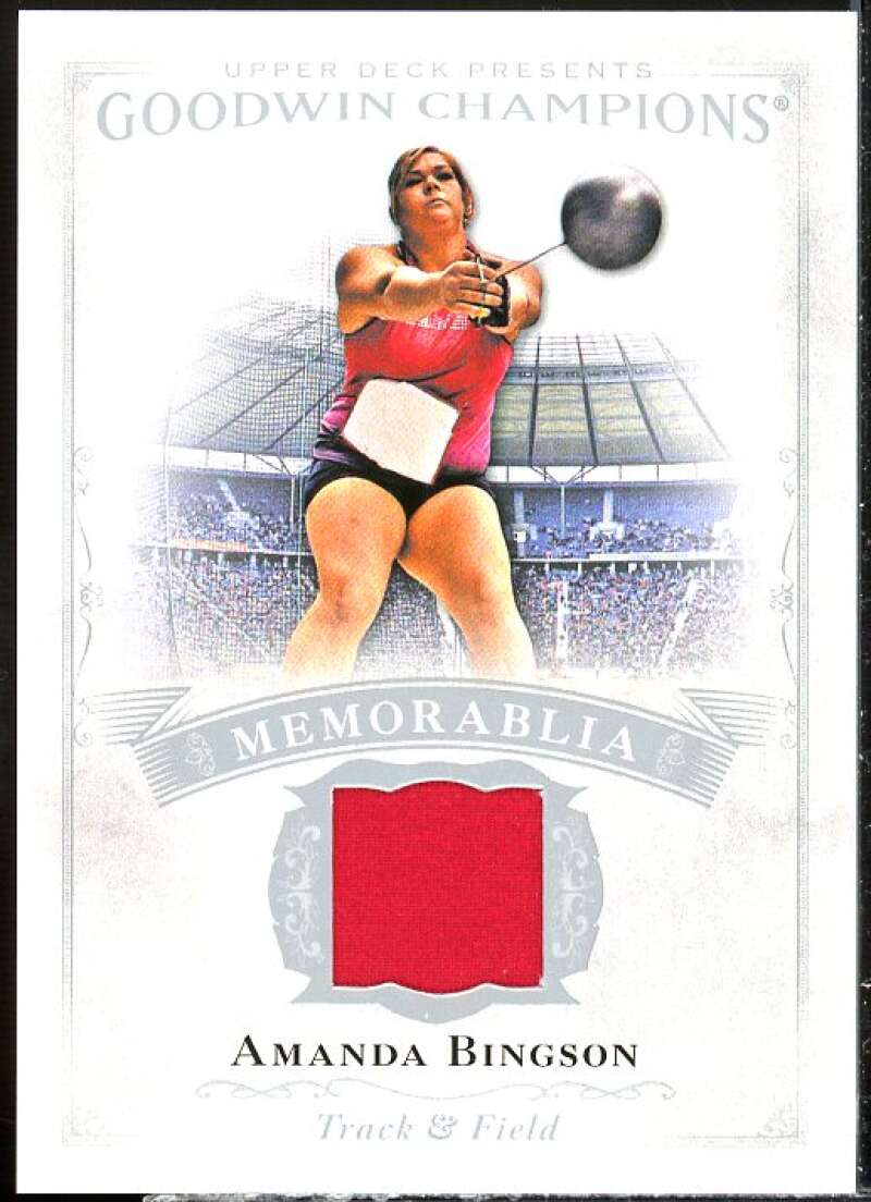 Amanda Bingson F Card 2016 Upper Deck Goodwin Champions Memorabilia #MAB  Image 1