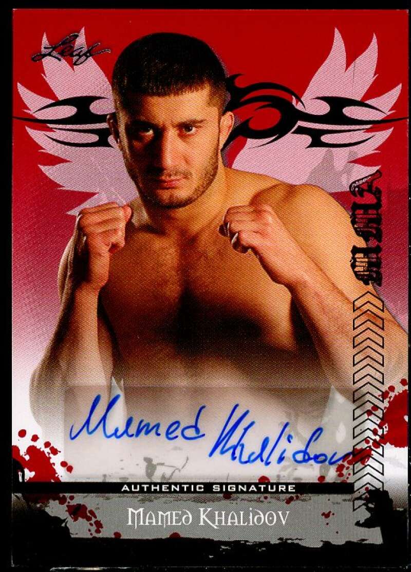 Mamed Khalidov Card 2010 Leaf MMA Autographs Red #AUMK1  Image 1