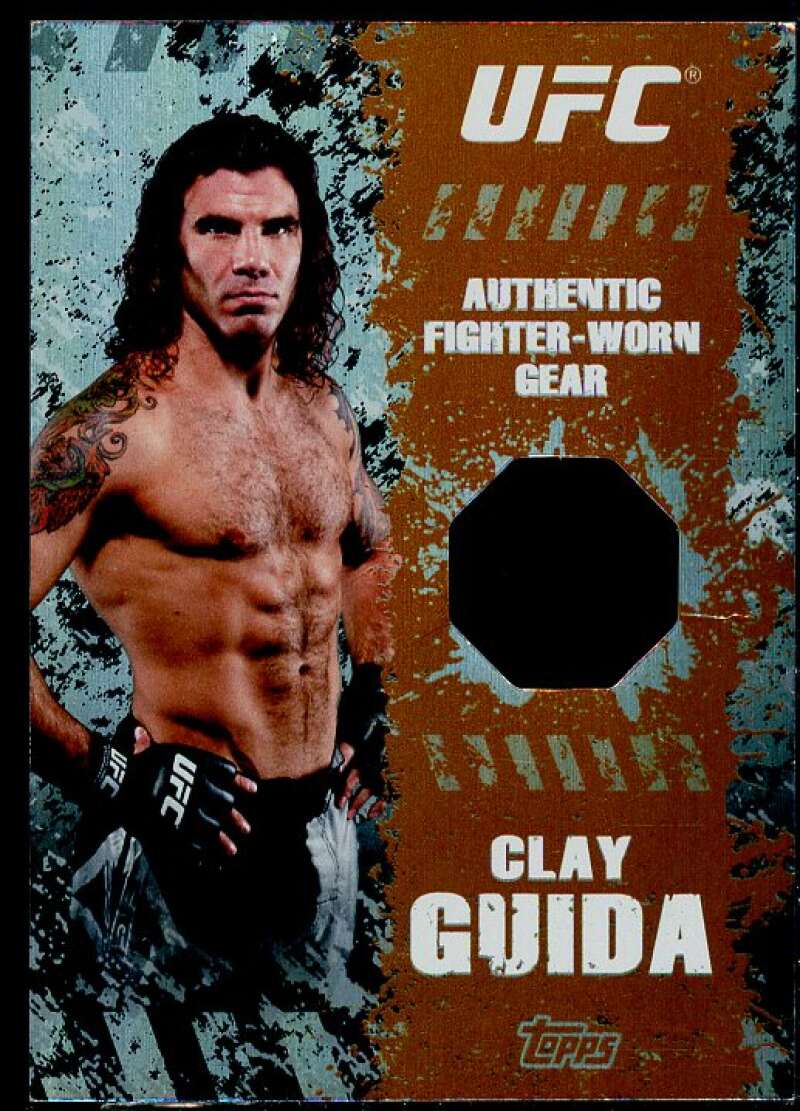 Clay Guida Card 2010 Topps UFC Main Event Fighter Relics Bronze #FRCG  Image 1