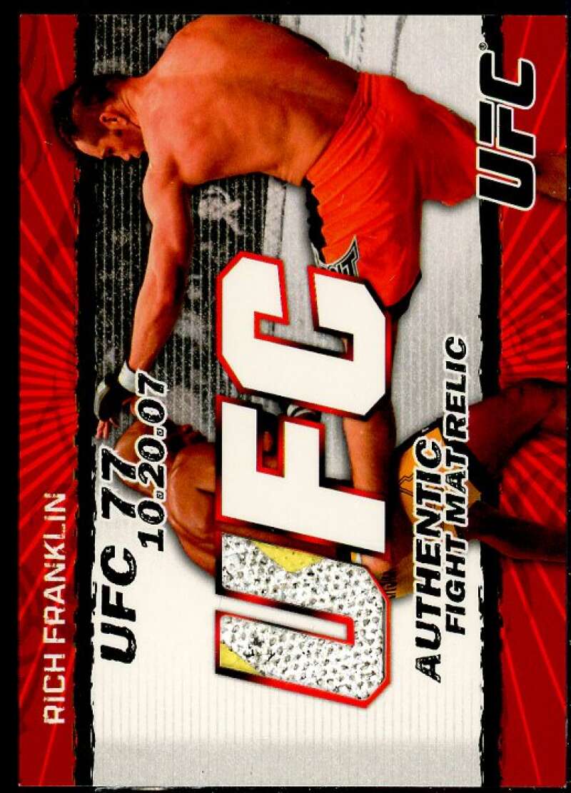 Rich Franklin Card 2009 Topps UFC Fight Mat Relics Black #FMRF  Image 1