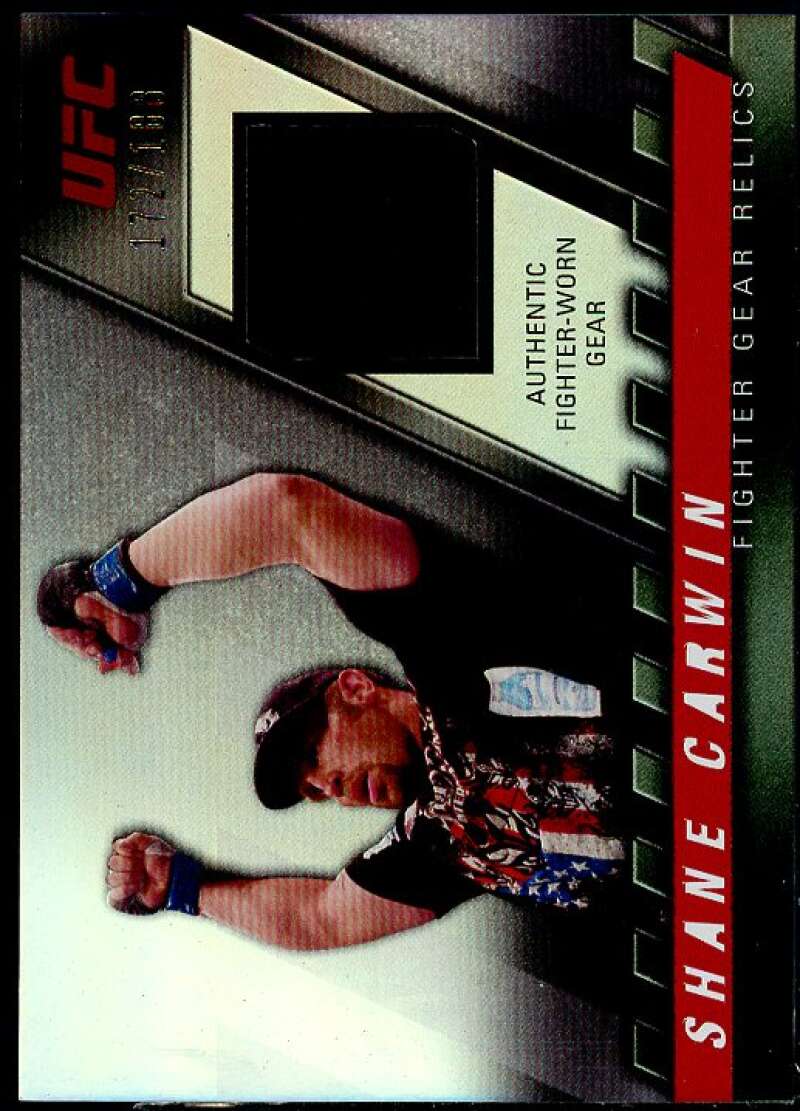 Shane Carwin Card 2010 Topps UFC Knockout Fighter Gear Relics #FGSC  Image 1