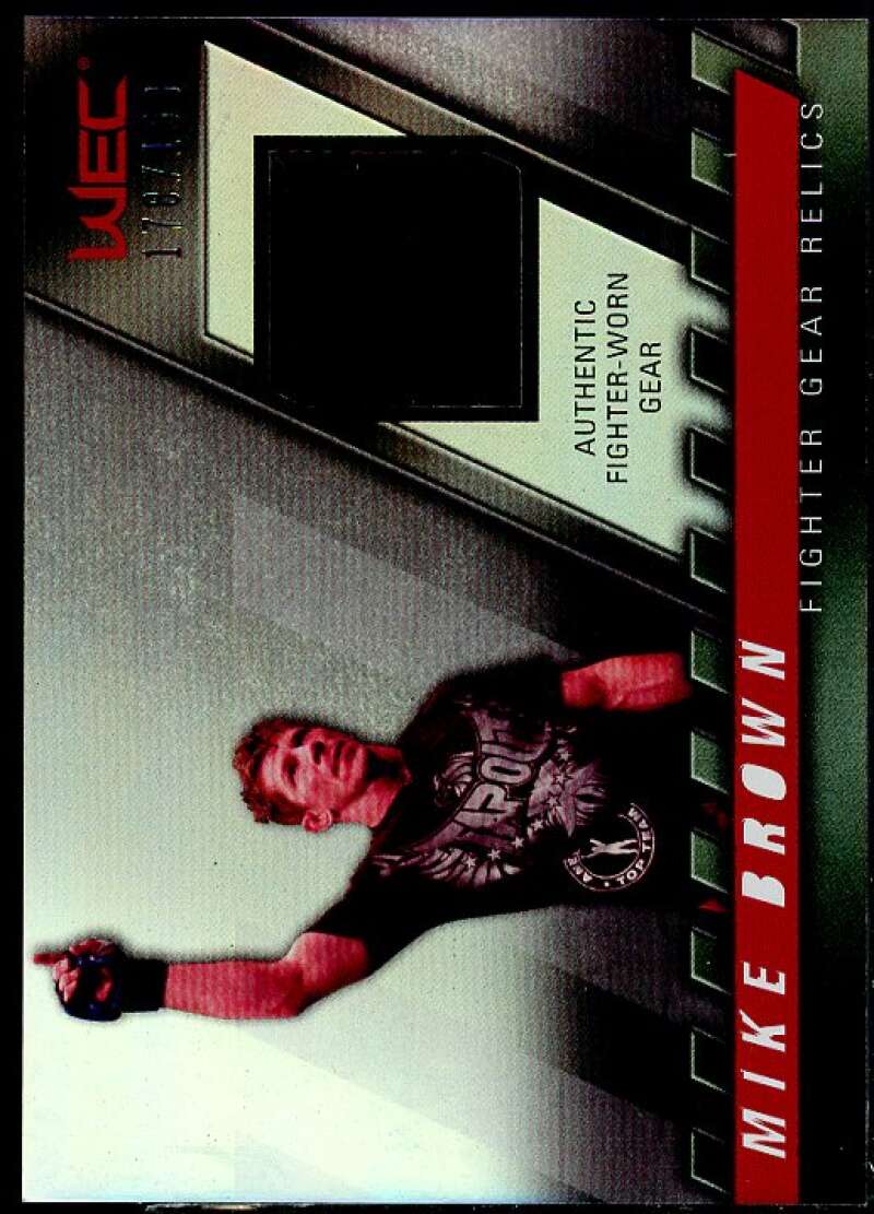 Mike Brown Card 2010 Topps UFC Knockout Fighter Gear Relics #FMMTB  Image 1