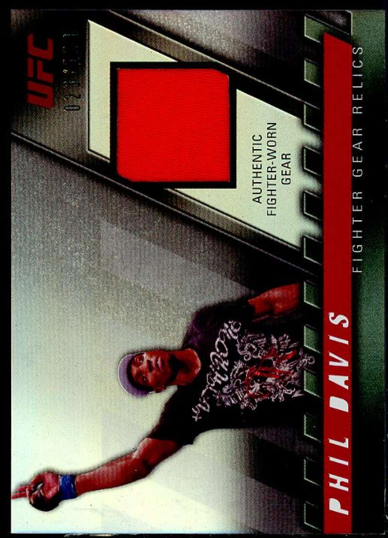 Phil Davis EXCH Card 2010 Topps UFC Knockout Fighter Gear Relics #FGPD  Image 1