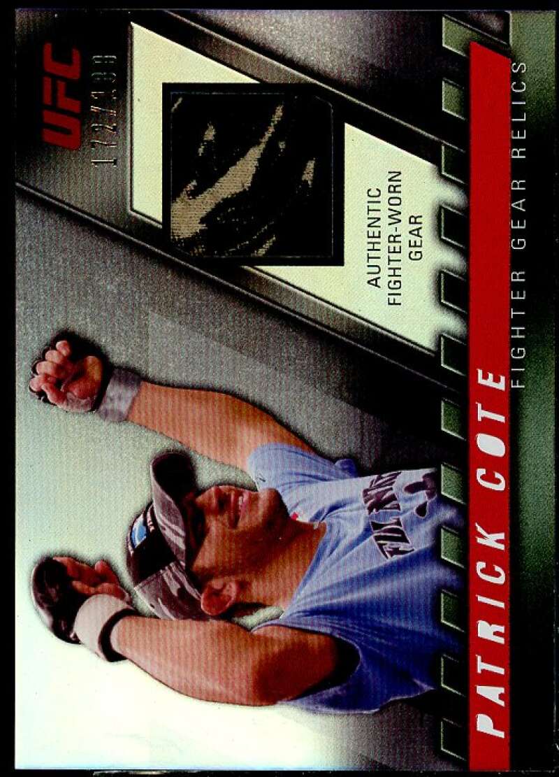 Patrick Cote Card 2010 Topps UFC Knockout Fighter Gear Relics #FGPC  Image 1