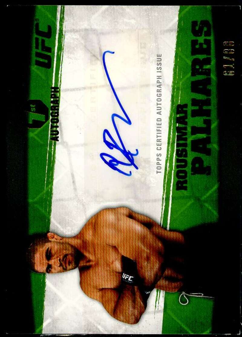 Rousimar Palhares Card 2010 Topps UFC Knockout Autographs Green #ARP  Image 1