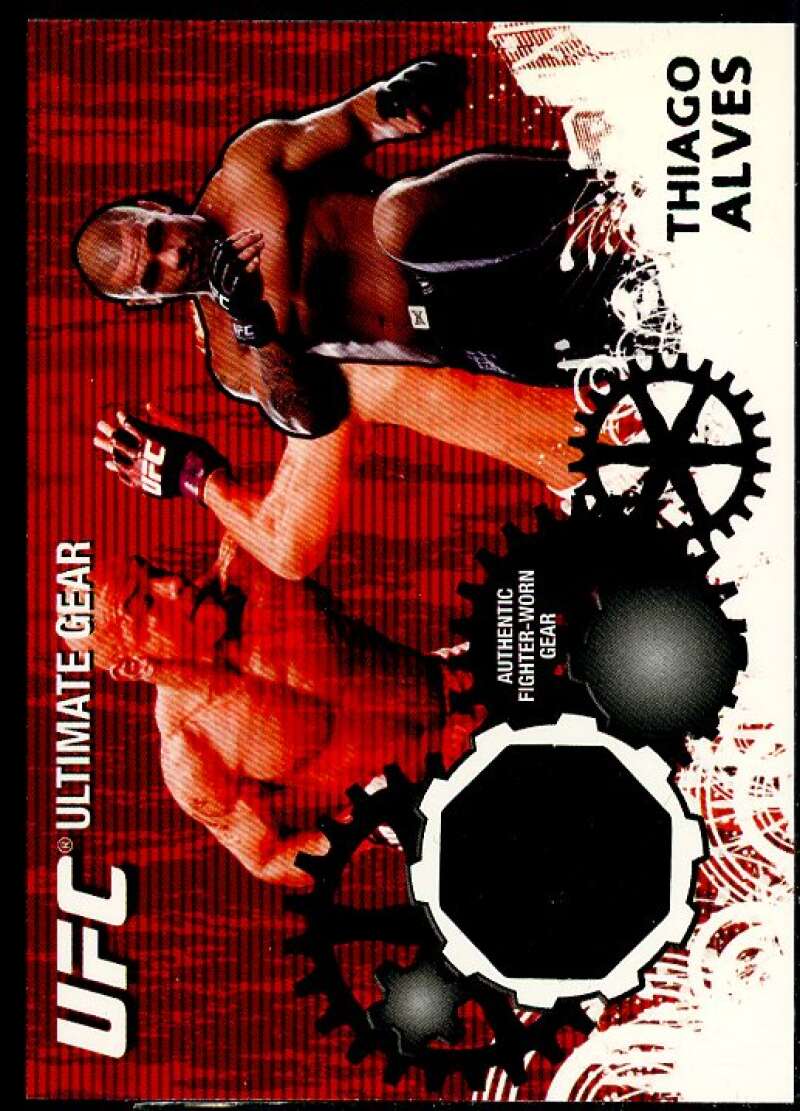 TOPPS 2010 UFC THIAGO ALVES AUTHENTIC FIGHTER-WORN GEAR CARD