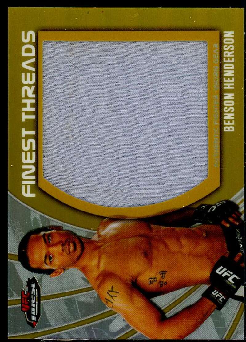 Benson Henderson 2012 Finest UFC Thread Jumbo Fighter JSY Refractor Gold #JFTBH  Image 1