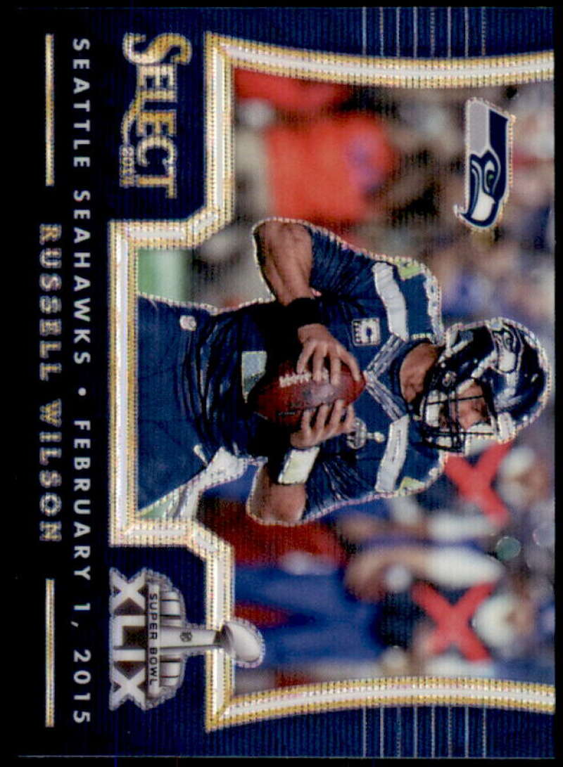 Russell Wilson Card 2014 Select Super Bowl Blue Mojo #29 Image 1