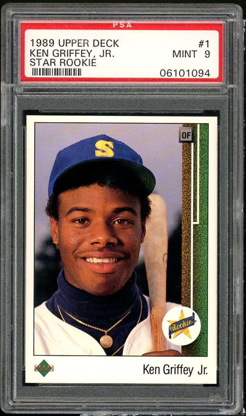 Ken Griffey Jr. Rookie Card 1989 Upper Deck #1 PSA 9 Image 1