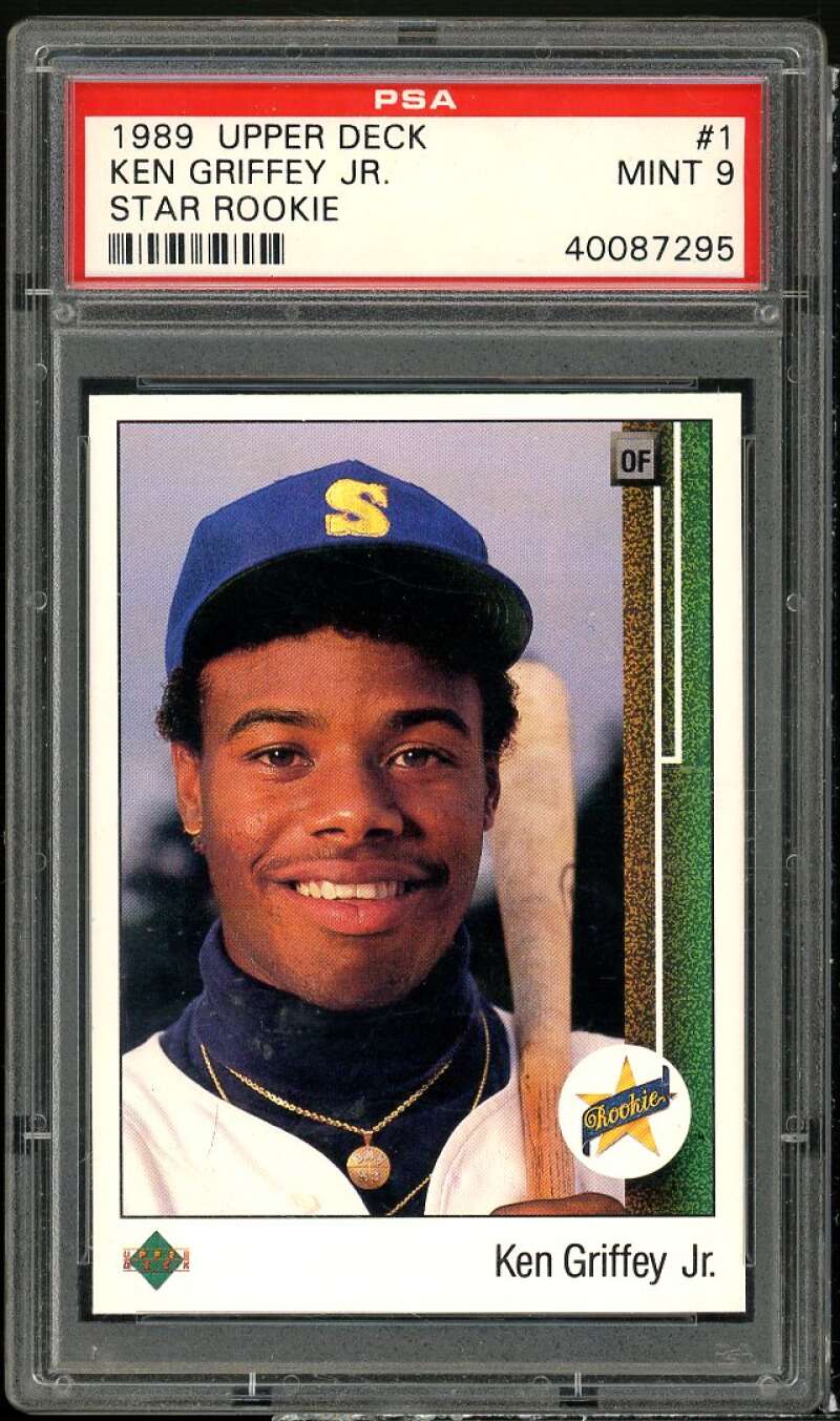 Ken Griffey Jr. Rookie Card 1989 Upper Deck #1 PSA 9 Image 1