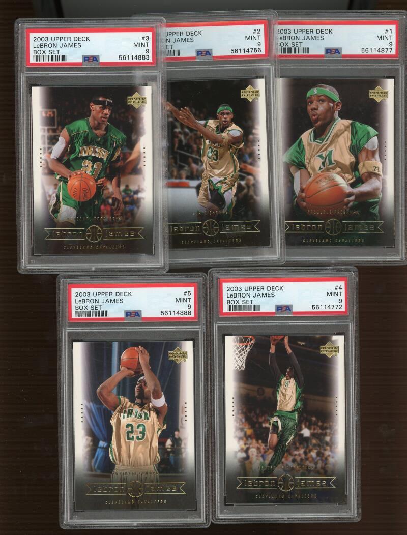 2003 Upper Deck Box Set Lebron James Rookie (1-30) Complete Set PSA 9 Image 1