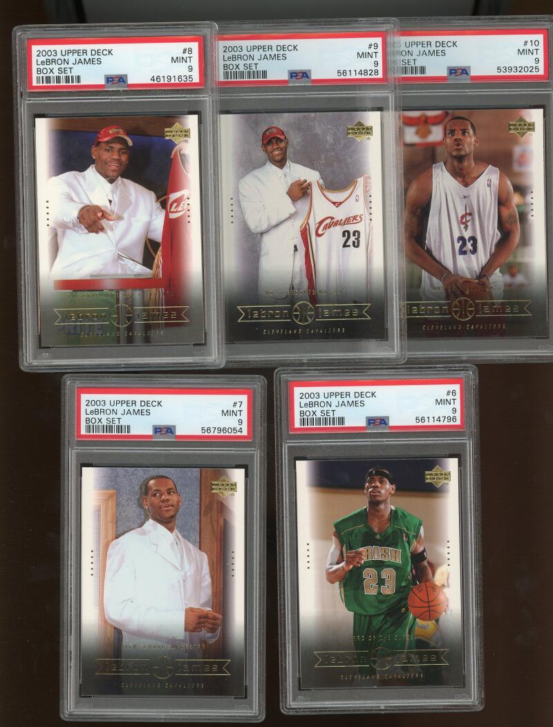 2003 Upper Deck Box Set Lebron James Rookie (1-30) Complete Set PSA 9 Image 3