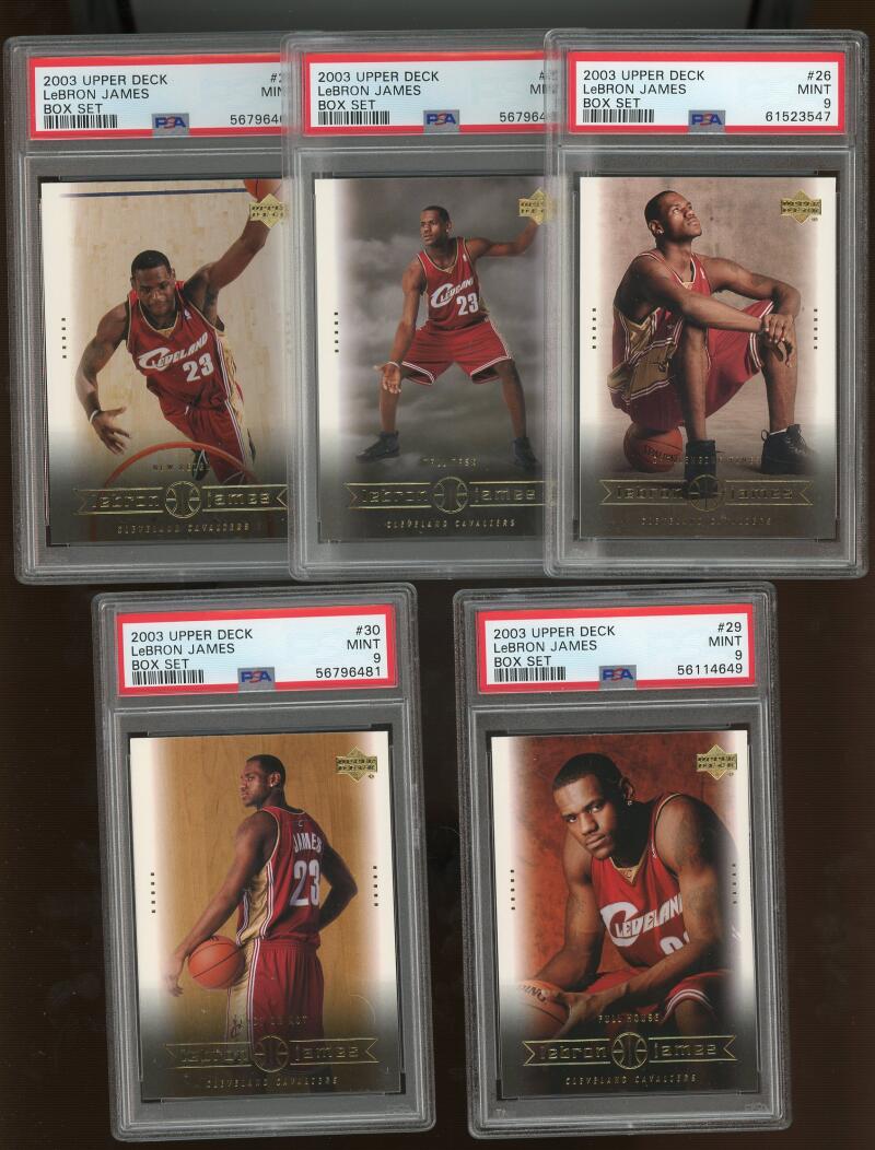 2003 Upper Deck Box Set Lebron James Rookie (1-30) Complete Set PSA 9 Image 11