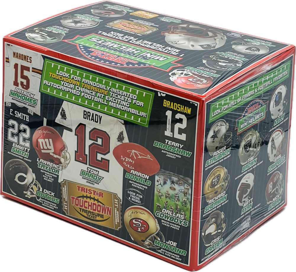 2023 TriStar Hidden Treasures Autographed Football Mini Helmet Hobby Box Image 2